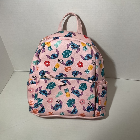 Lilo & Stitch Pink Tropical Print Mini Backpack Danielle Nicole - Picture 7 of 7